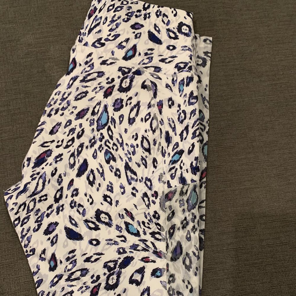 Fabletics White Leopard Leggings